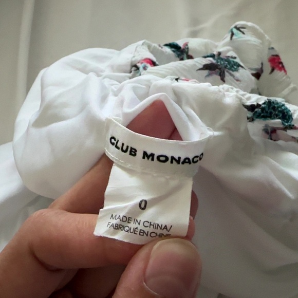 Club Monaco Kellbee One-shoulder Dress Pineapple Print - Picture 5 of 7